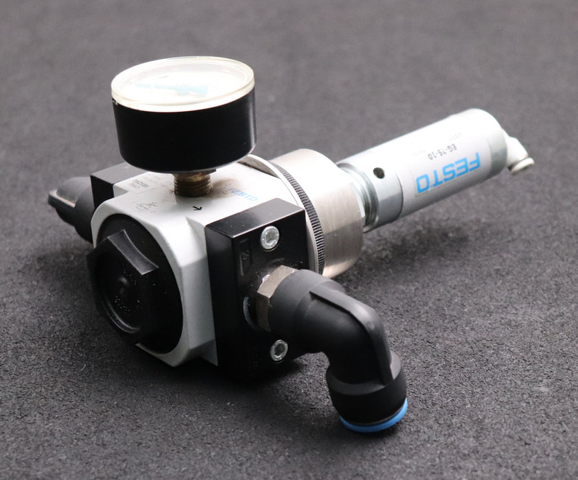 Bild des Artikels FESTO-Druckregelventil-+-Rundzylinder-LR-D-7-MIDI-+-EG-25-10