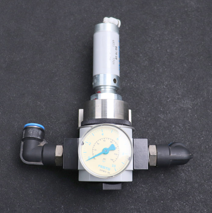 Bild des Artikels FESTO-Druckregelventil-+-Rundzylinder-LR-D-7-MIDI-+-EG-25-10