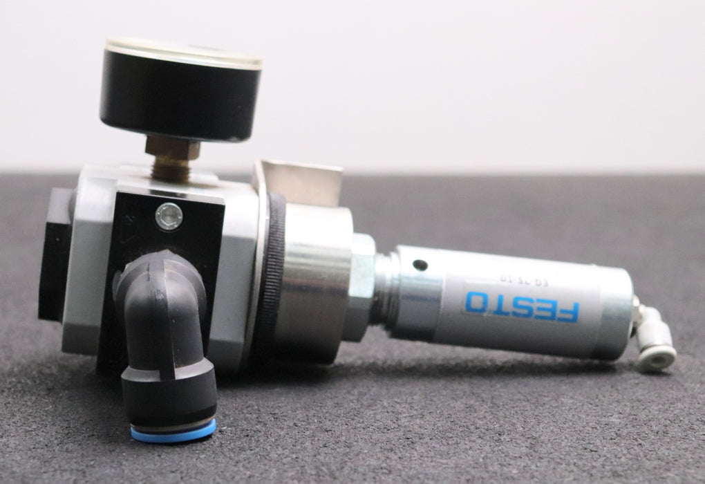 Bild des Artikels FESTO-Druckregelventil-+-Rundzylinder-LR-D-7-MIDI-+-EG-25-10