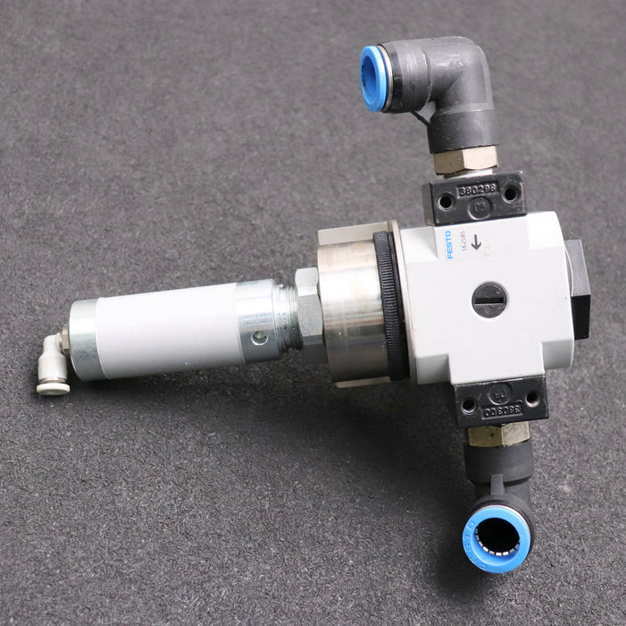 Bild des Artikels FESTO-Druckregelventil-+-Rundzylinder-LR-D-7-MIDI-+-EG-25-10