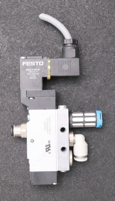Bild des Artikels FESTO-Magnetventil-MEBH-3/2-1/8-B-Mat.Nr.-172998-2-8bar-20,4-26,4VDC-1,5W