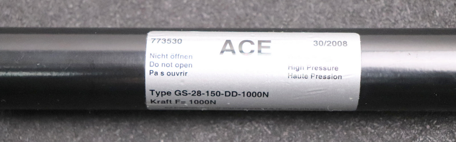 Bild des Artikels ACE-Industrie-Gasdruckfedern-GS-22-150-DD-1000N-Hub-150mm-Anschubkraft-1000N