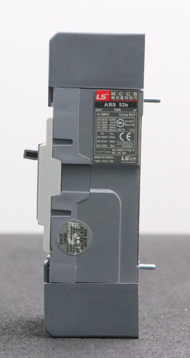 Bild des Artikels META-MEC-Lasttrennschalter-MCCB-ABS-53b-10A-Ui-690V-Uimp-6kV-gebraucht