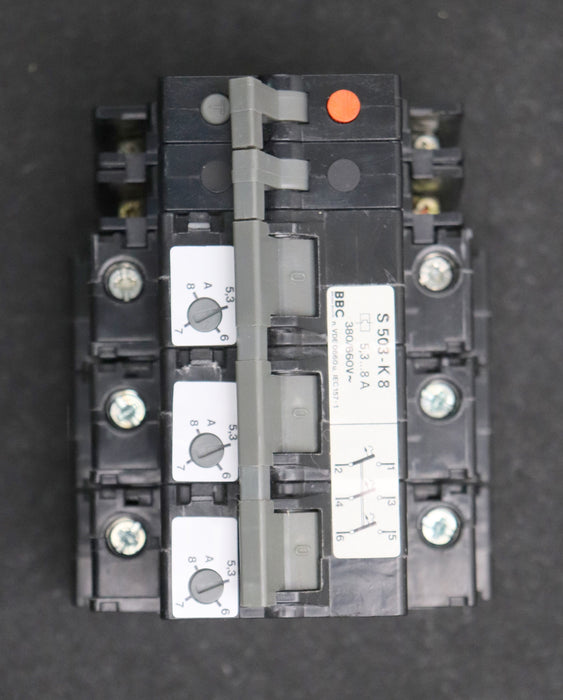 Bild des Artikels ABB-/-BBC-Hochleistungs-Sicherungsautomat-S503-K8-5,3-8A-380/660VAC-unbenutzt