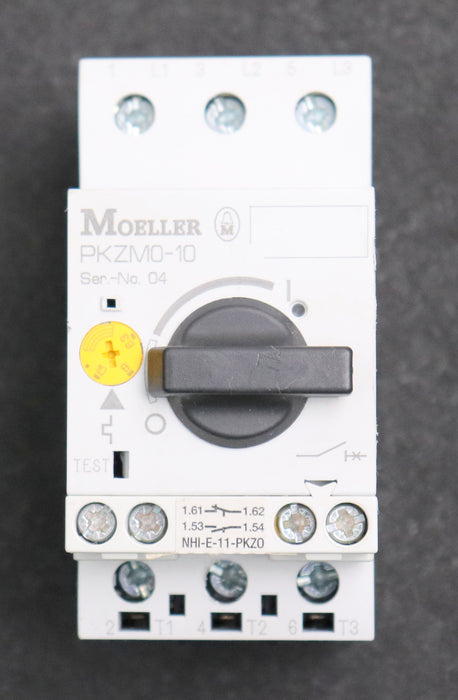 Bild des Artikels MOELLER-Motorschutzschalter-PKZM0-10-Uimp=-4000V-Ith=-2,5A-230VAC/-1A-gebraucht