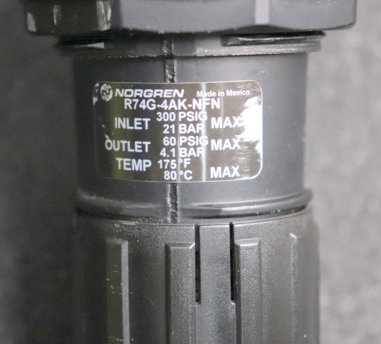 Bild des Artikels NORGREN-Druckregler-R74G-4AK-NFN-Inlet:-max.-300psig-21bar-max.-175°F-80°C