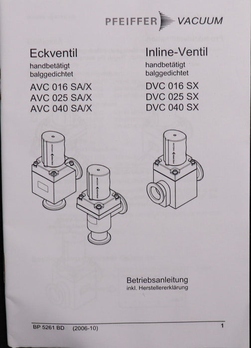 Bild des Artikels PFEIFFER-Vakuum-Eckventil-Typ-AVC-016-SA-Betriebsdruck-min.-1-10hPa