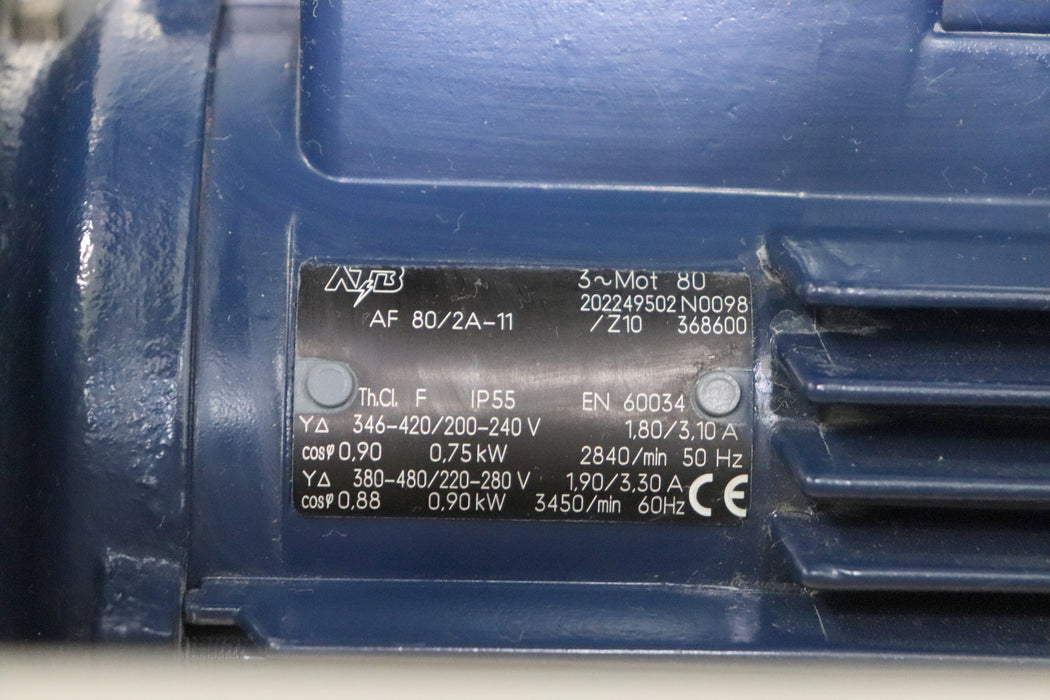 Bild des Artikels STÜBBE-Pumpe-Typ:-ETLB-25-125-Laufrad-117mm-200/240V-50Hz-8/3,1A-0,75kW-Upm-2900