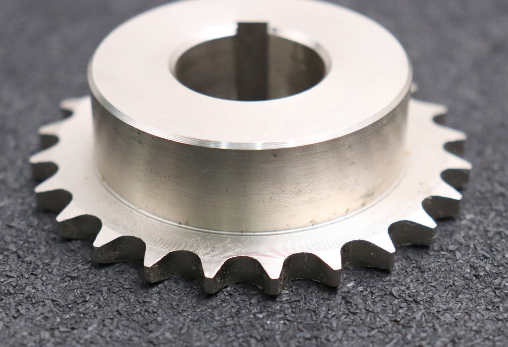 Bild des Artikels 2x-Kettenrad-Chainwheel-für-Kettentype-06B-1-Zähnezahl-Z=-24-Teilung-3/8“x7/32“