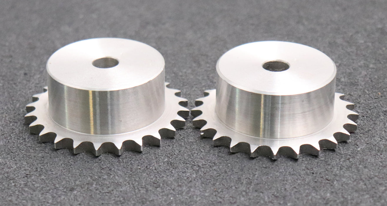 Bild des Artikels 2x-Kettenrad-Chainwheel-für-Kettentype-06B-1-Teilung-3/8“x7/32“-Zähnezahl-Z=-24