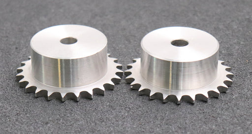 Kettenrad 25 Zähnen Typ B Einsträngig 1/4 Teilung 8 x 7.5mm Bohrung für ISO 04C Kettenrad 25 Zähnen Typ B Einsträngig 1/4 Teilung 8 x 7.5mm Bohrung für ISO 04C