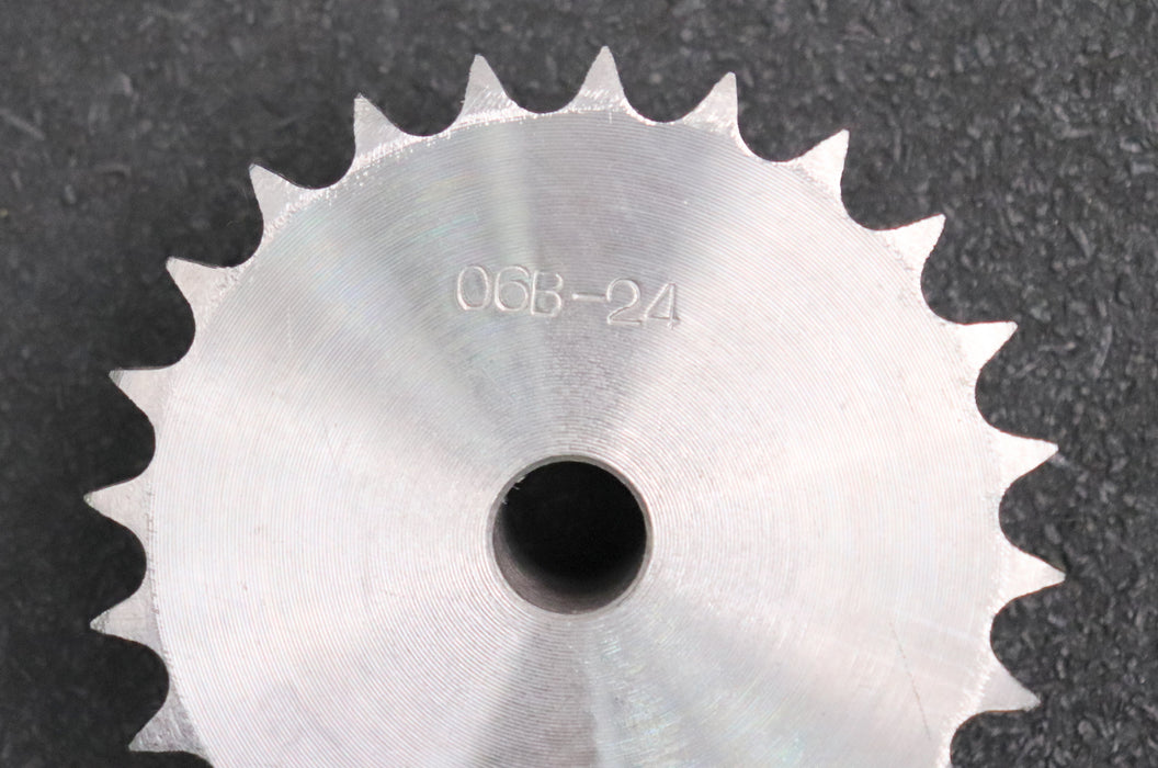 Bild des Artikels 2x-Kettenrad-Chainwheel-für-Kettentype-06B-1-Teilung-3/8“x7/32“-Zähnezahl-Z=-24