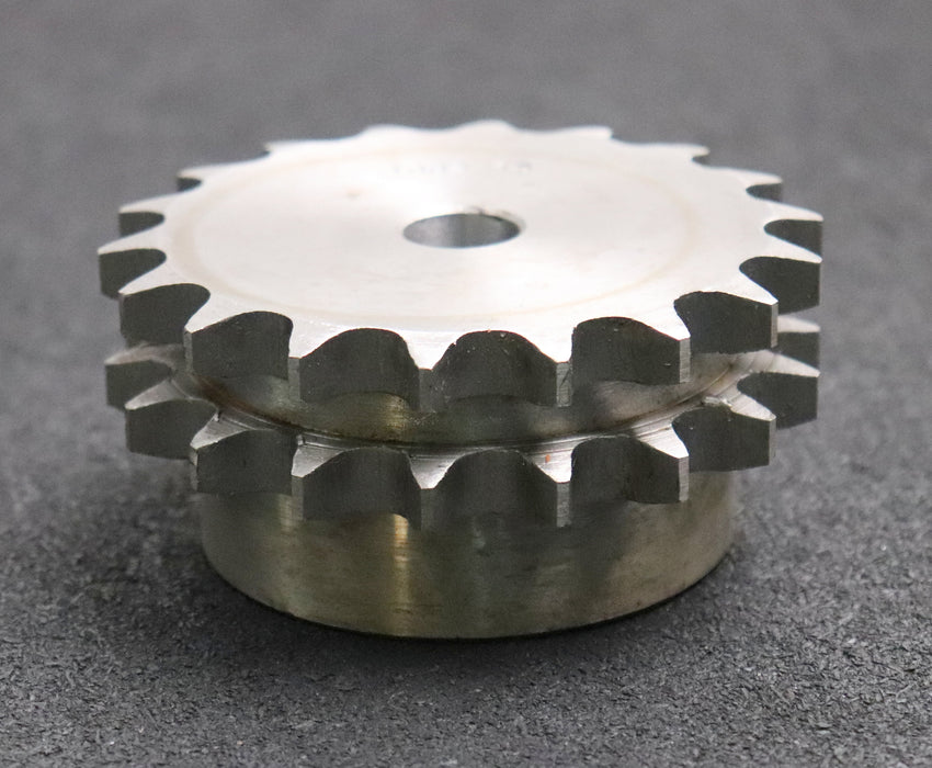 Bild des Artikels Kettenrad-zweifach-Chainwheel-für-Kettentype-10B-2-Teilung-5/8“x3/8“-Z=-18