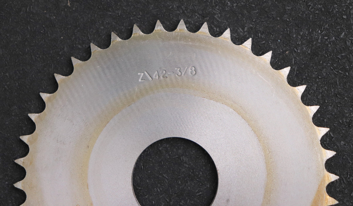 Bild des Artikels 3x-Kettenradscheibe-Chainwheel-für-Kettentype-06B-1-Teilung-3/8“x7/32“-Z=-42