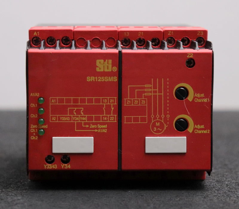 Bild des Artikels STI-Sicherheitsrelais-ID-No:-44510-1250-SR125SMS00-24VAC/DC-1,5A-L/R=50ms