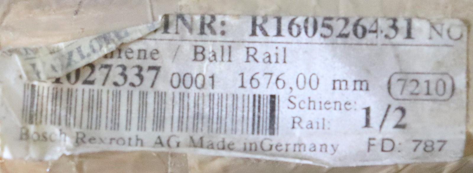 Bild des Artikels REXROTH-Linearführungsschiene-R160526431-Länge-1676mm-Breite-23mm-LochØ-7mm