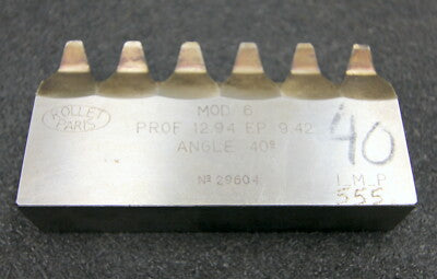 ROLLET PARIS Hobelkamm rack cutter für MAAG-Wälzhobelmaschinen m= 6 EGW 20°