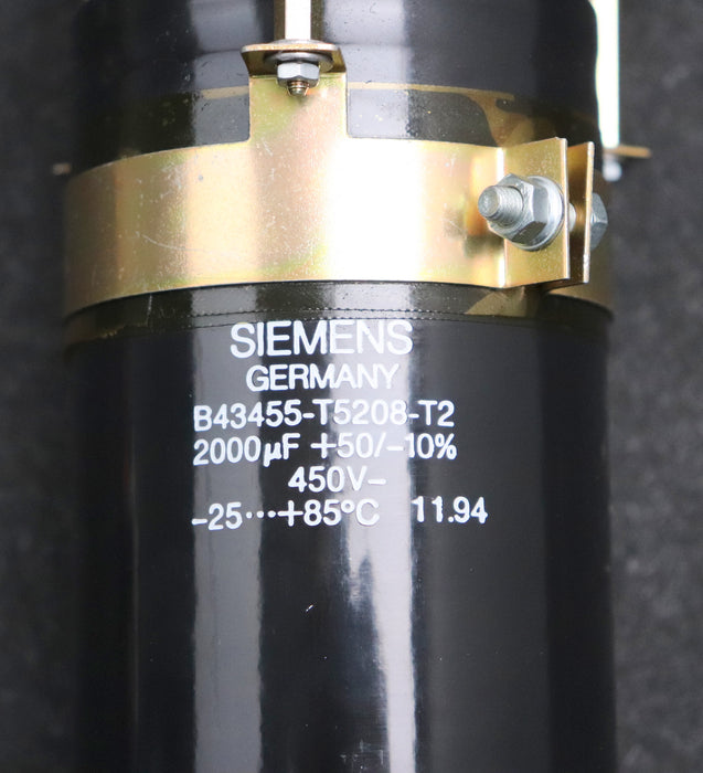 Bild des Artikels SIEMENS-Kondensator-B43455-T5208-T2-2000uF-450VDC--25…+85°C-gebraucht