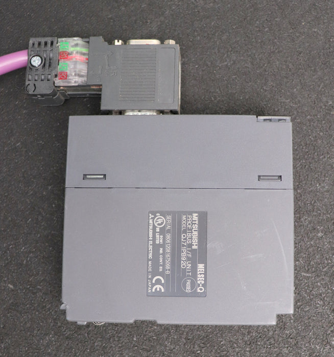 Bild des Artikels MITSUBISHI-MELSEC-Q-Profibus-I/F-Unit-QJ71PB92D-mit-Stecker-gebraucht
