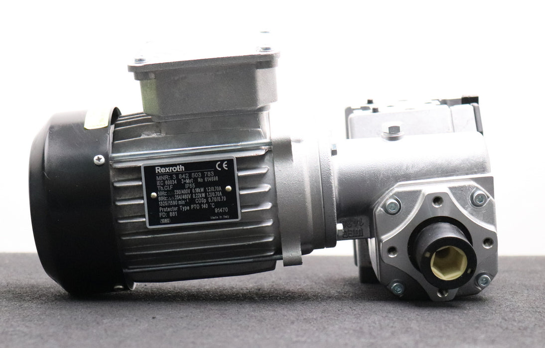 Bild des Artikels BOSCH-REXROTH-Motor-mit-Getriebe-und-Bandantrieb-Motor-MNR-3842503783-0,22kW