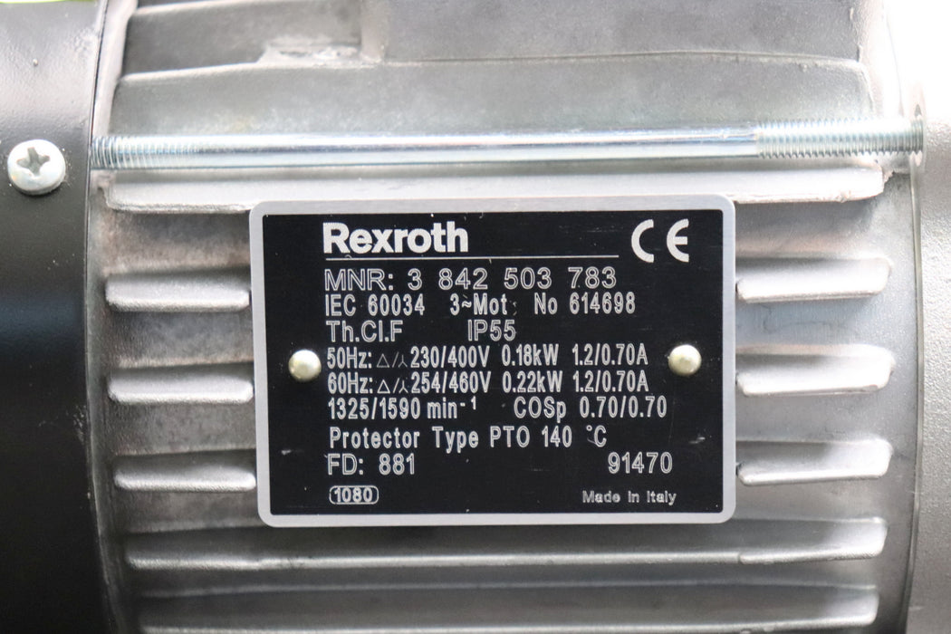 Bild des Artikels BOSCH-REXROTH-Motor-mit-Getriebe-und-Bandantrieb-Motor-MNR-3842503783-0,22kW