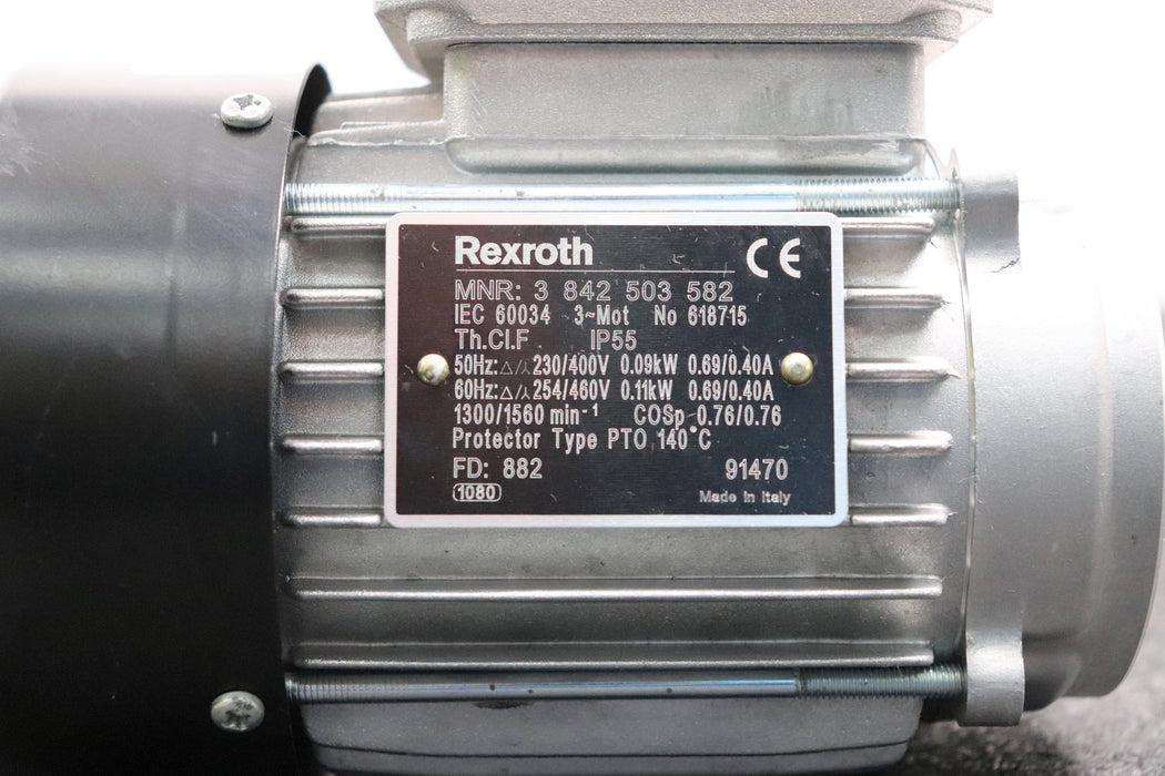 Bild des Artikels REXROTH-100W-Elektromotor-MNR-3842503582-230-460VAC-50/60Hz-100W-1380/1660U/min