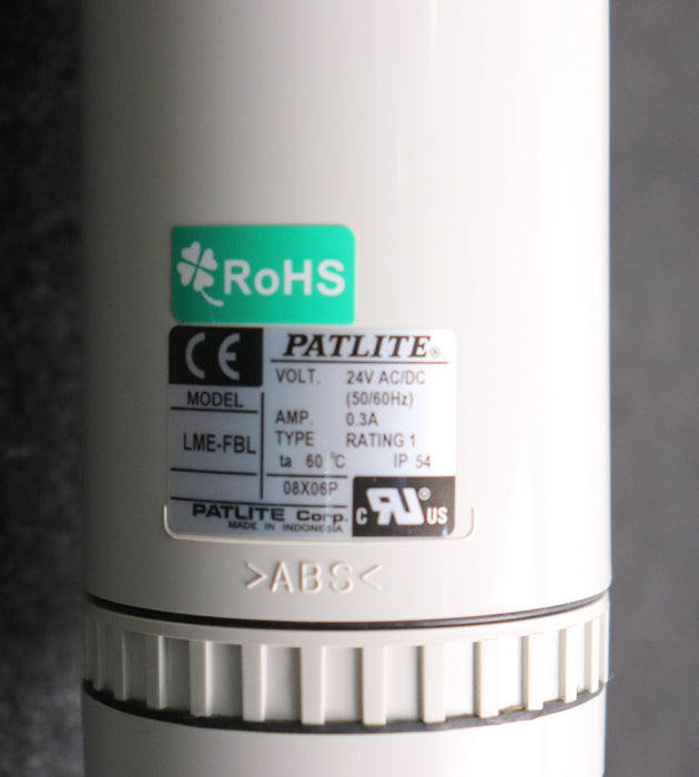 Bild des Artikels PATLITE-Signalturm-LME-402FBL-RYGB-mit-Rot-/-Gelb-/-Grün-/-Blau-Horn-24VAC/DC