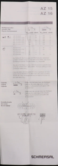 Bild des Artikels SCHMERSAL-Betätiger-AZ-15/16-B1-mit-Anleitung-unbenutzt
