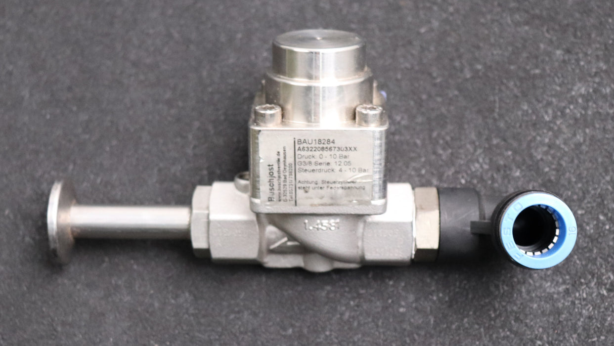 Bild des Artikels BUSCHJOST-Magnetventil-BAU18284-A6322208567303-Druck-0-10bar-G3/8"-Serie-12.05