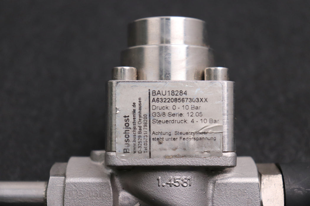 Bild des Artikels BUSCHJOST-Magnetventil-BAU18284-A6322208567303-Druck-0-10bar-G3/8"-Serie-12.05