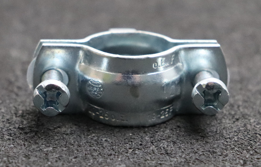 Bild des Artikels MÜPRO-95x-Schraub-Rohrschelle-1/2"-ohne-Einlage-Gummi-verzinkt