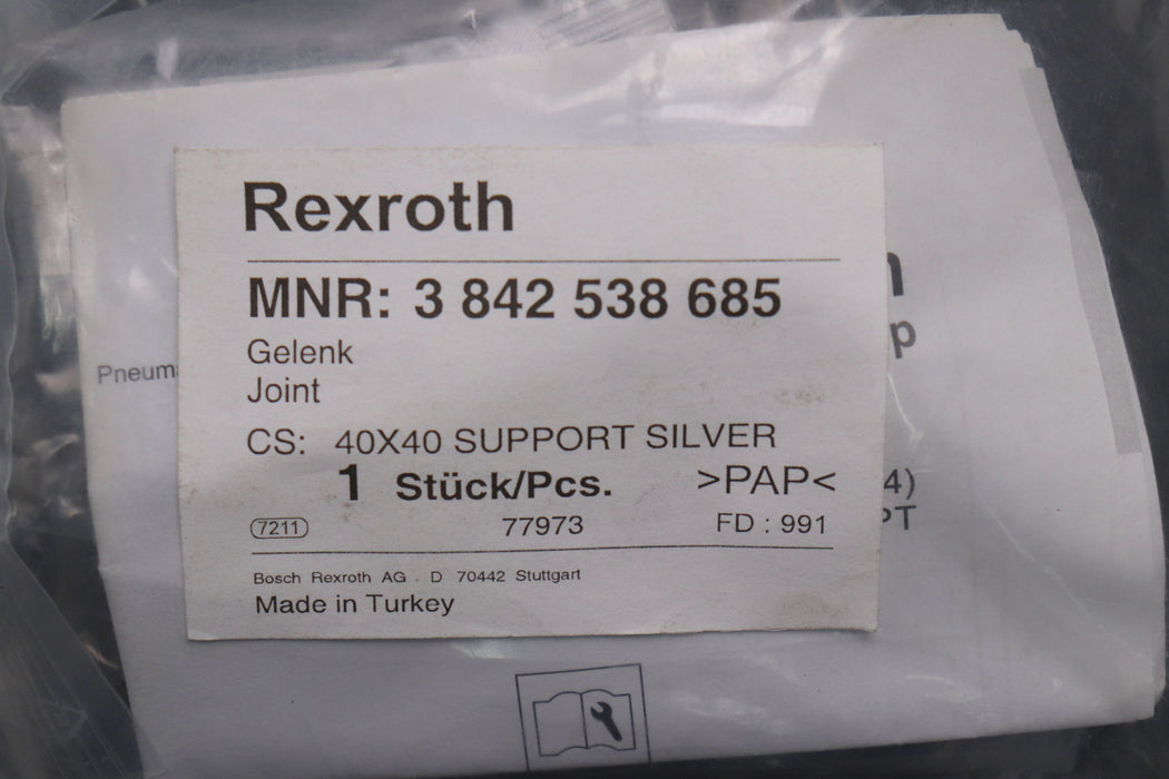 Bild des Artikels REXROTH-Gelenk-Set-40x40mm-Support-Silver-MNR-3-842-538-685