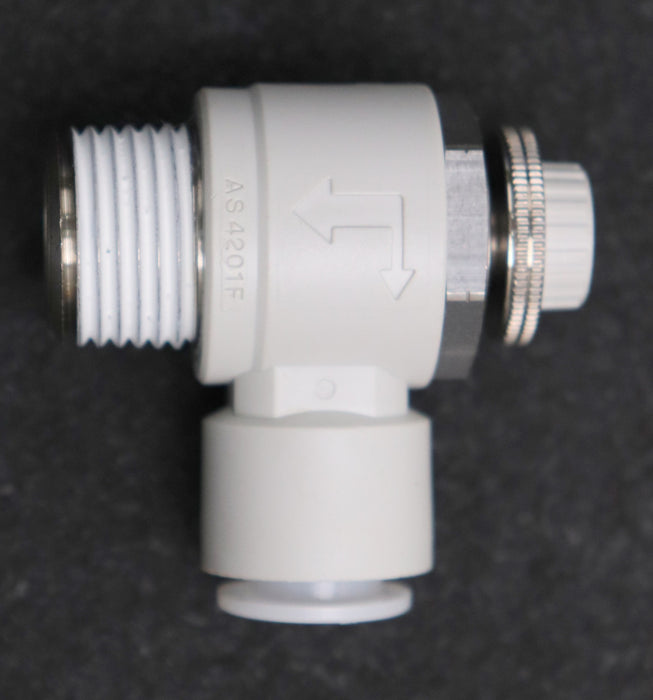 Bild des Artikels SMC-Drosselrückschlagventil-AS4201F-KST-InnenØ-12mm-EdelstahlinnenØ-9mm