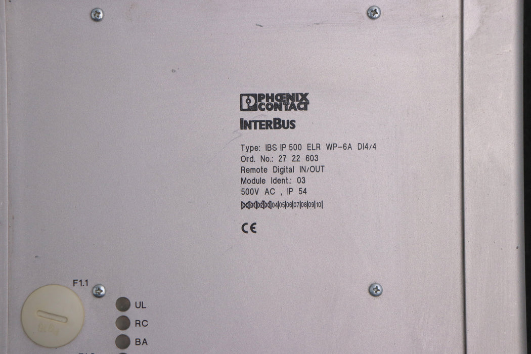 Bild des Artikels PHOENIX-CONTACT-Motor-Starter-Remote-digital-IN/OUT-IBS-IP-500-ELR-WP-6A-DI4/4