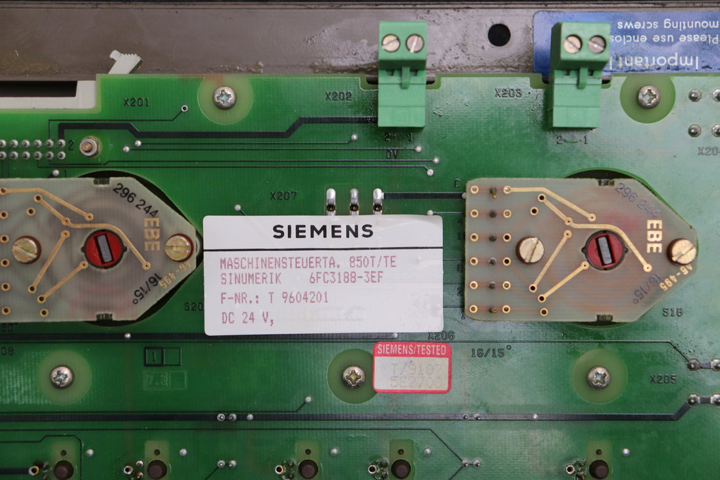 Bild des Artikels SIEMENS-Maschinensteuertafel-850T/TE-24VDC-6FC3188-3EF-mit-Schlüssel