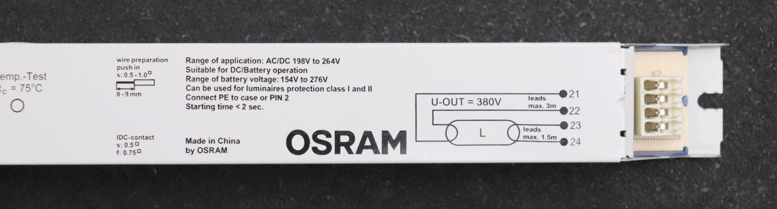Bild des Artikels OSRAM-Vorschaltgerät-QUICKTRONIC-DE-LUXE-HF-1x36/230-240-DIM-Einbaulänge-335mm
