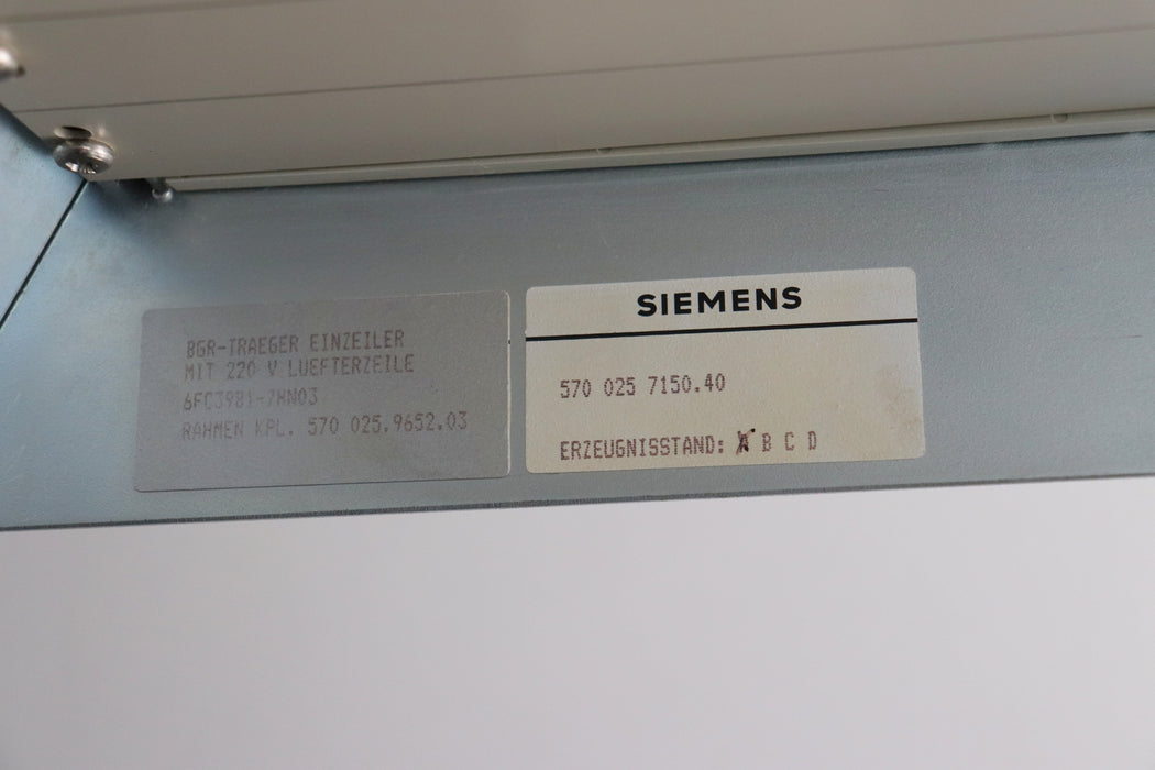 Bild des Artikels SIEMENS-SINUMERIK-Erweiterung-BGR-Träger-Einzeiler-6FC3981-4FD-Option-P03