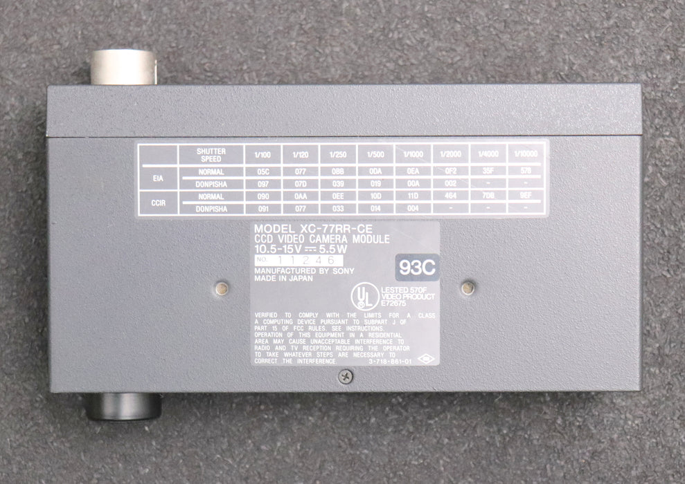 Bild des Artikels SONY-CCD-Video-Camera-Module-Model-XC-77RR-CE-10.5-15V-5.5W-gebraucht