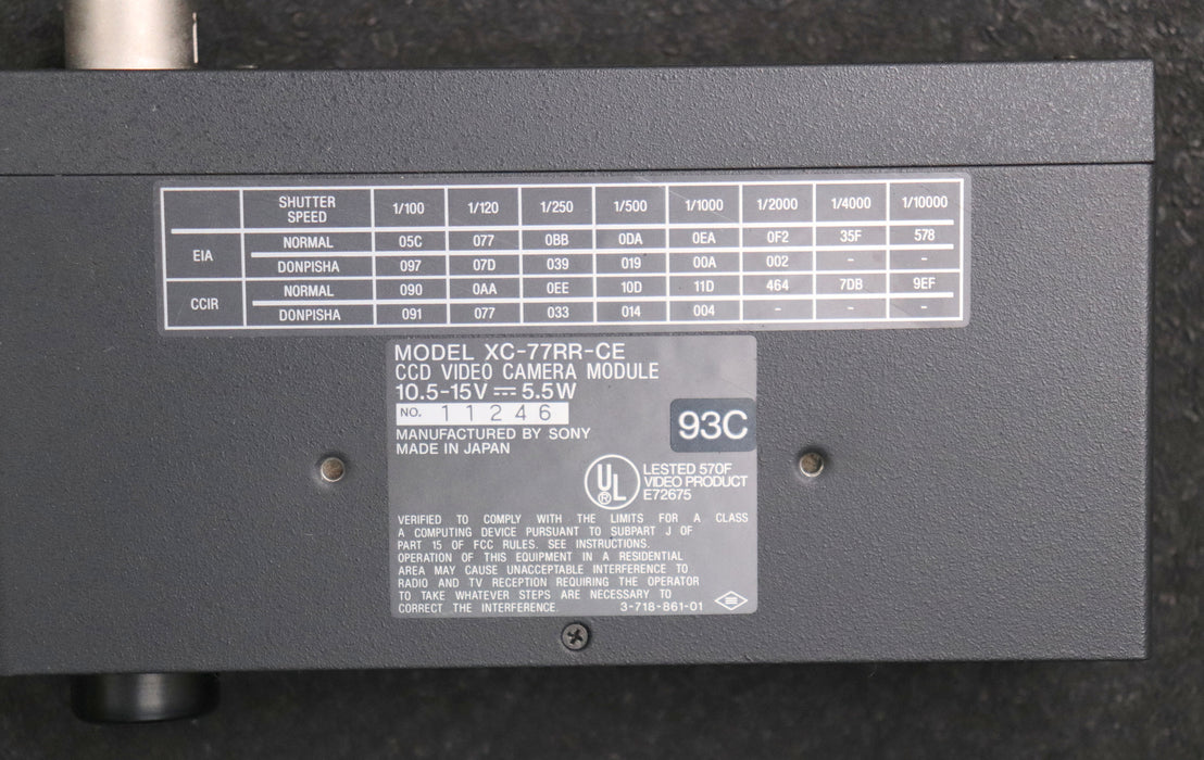 Bild des Artikels SONY-CCD-Video-Camera-Module-Model-XC-77RR-CE-10.5-15V-5.5W-gebraucht