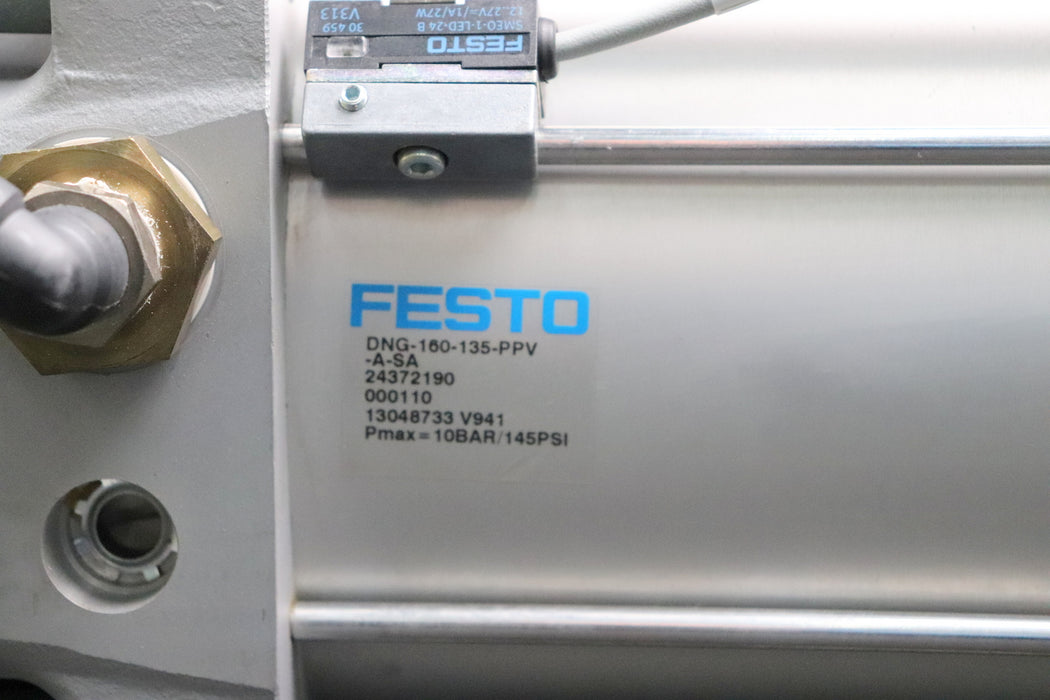 Bild des Artikels FESTO-Pneumatik-Zylinder-DNG-160-135-PPV-A-SA-Mat.Nr.-24372190-Hub-135mm