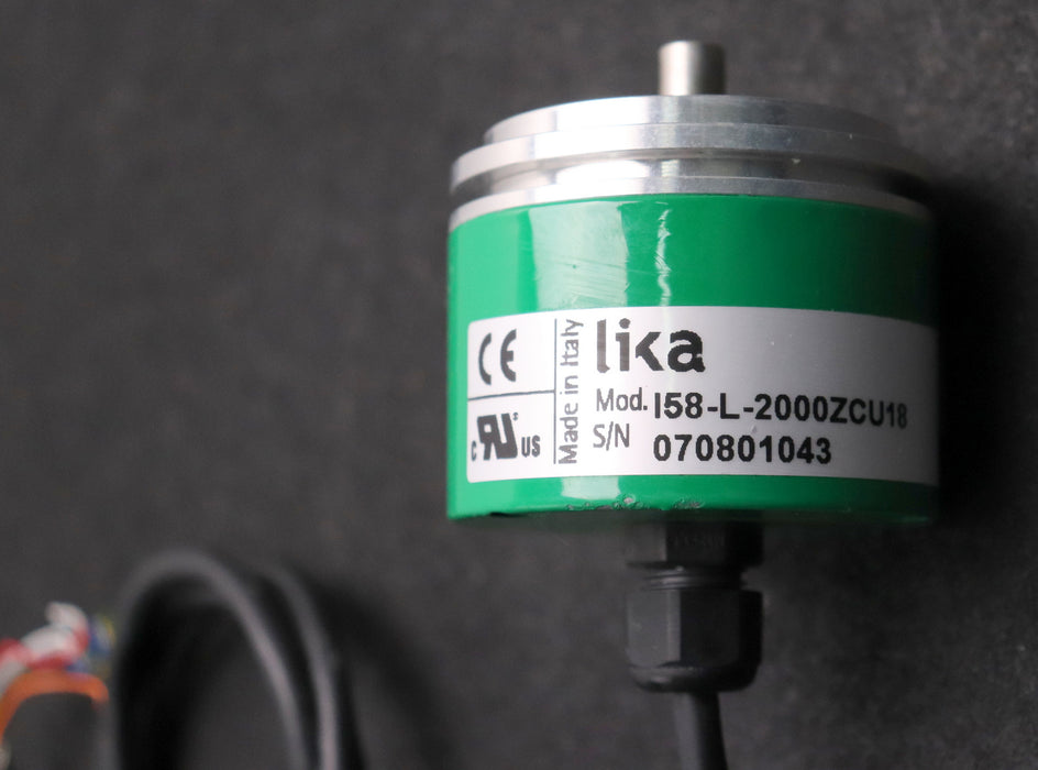 Bild des Artikels LIKA-Drehgeber-I58-L-2000ZCU18-WellenØ-8mm-gebraucht