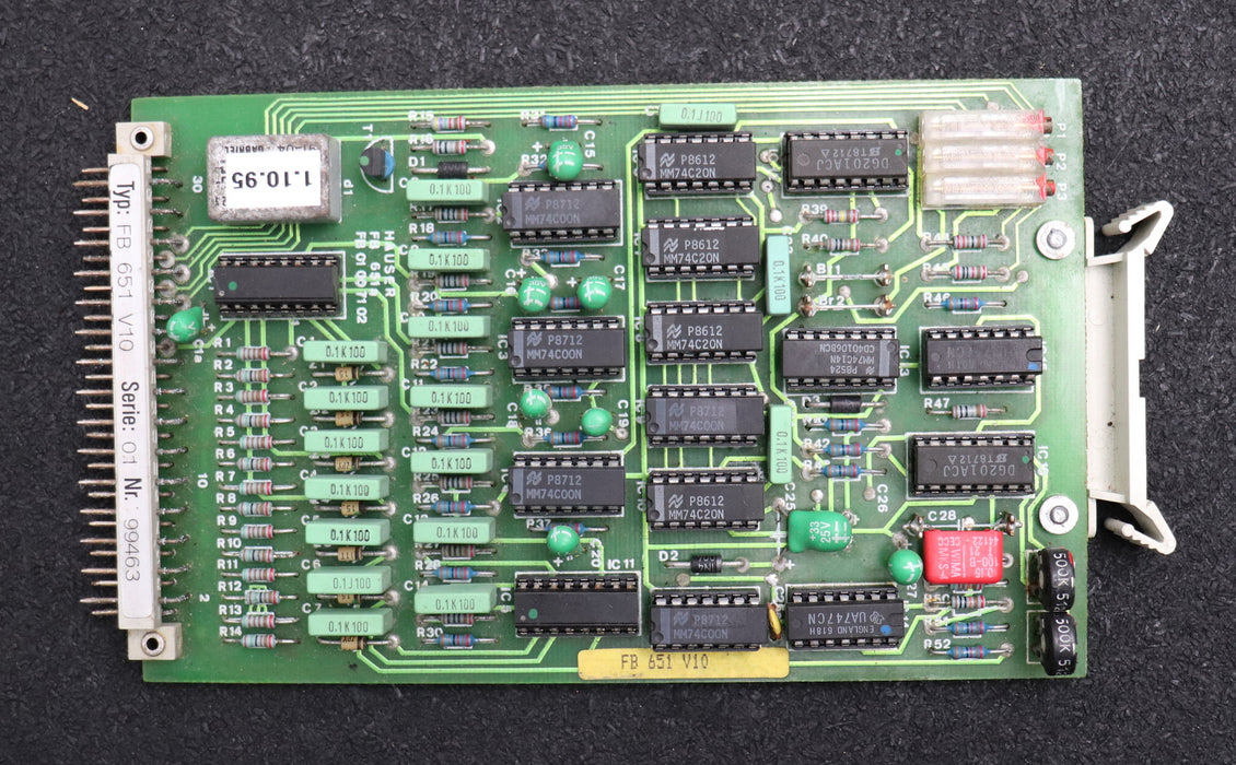 Bild des Artikels HAUSER-Einschubplatine-für-SVC-3000-Typ-FB-651a-V10-Nr.-99463-FB-01-00-71-02