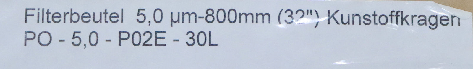 Bild des Artikels ROSEDALE-Filterbeutel-mit-Kunststoffring-PE-5-G2POL-WE-7"-x-32"-5µm-Größe-2