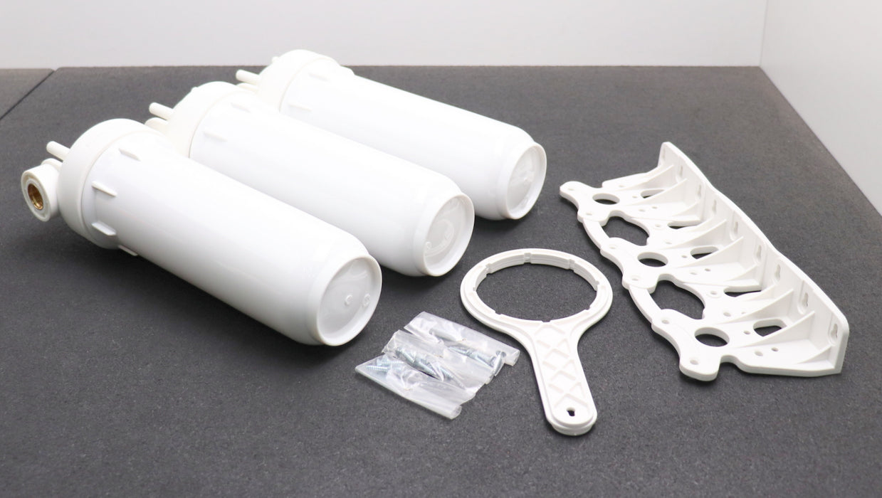 Bild des Artikels ATLAS-FILTRI-3-fach-Filtergehäuse-unter-Küchenspüle-DP-10-TRIO-1/2"---OT--BW-10"