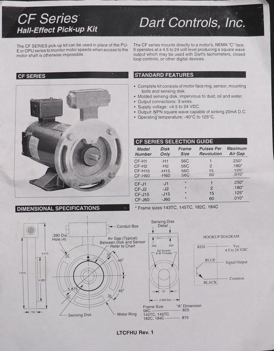 Bild des Artikels DART-CONTROLS-Bausatz-für-56C-Rahmenmotor-Model-CF-H60-ohne-Schrauben