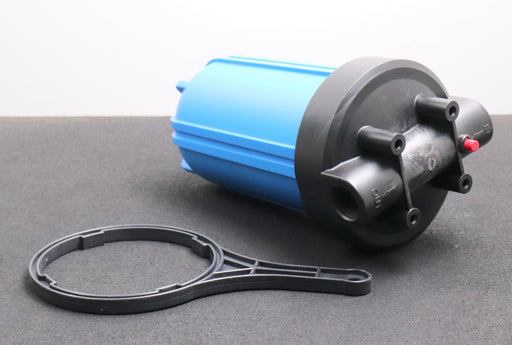 Bild des Artikels Wasserfilter-Gehäuse-BIG-BLUE-Länge-9-3/4"-Durchmesser-4,5"-DN40-Anschlüsse-1"
