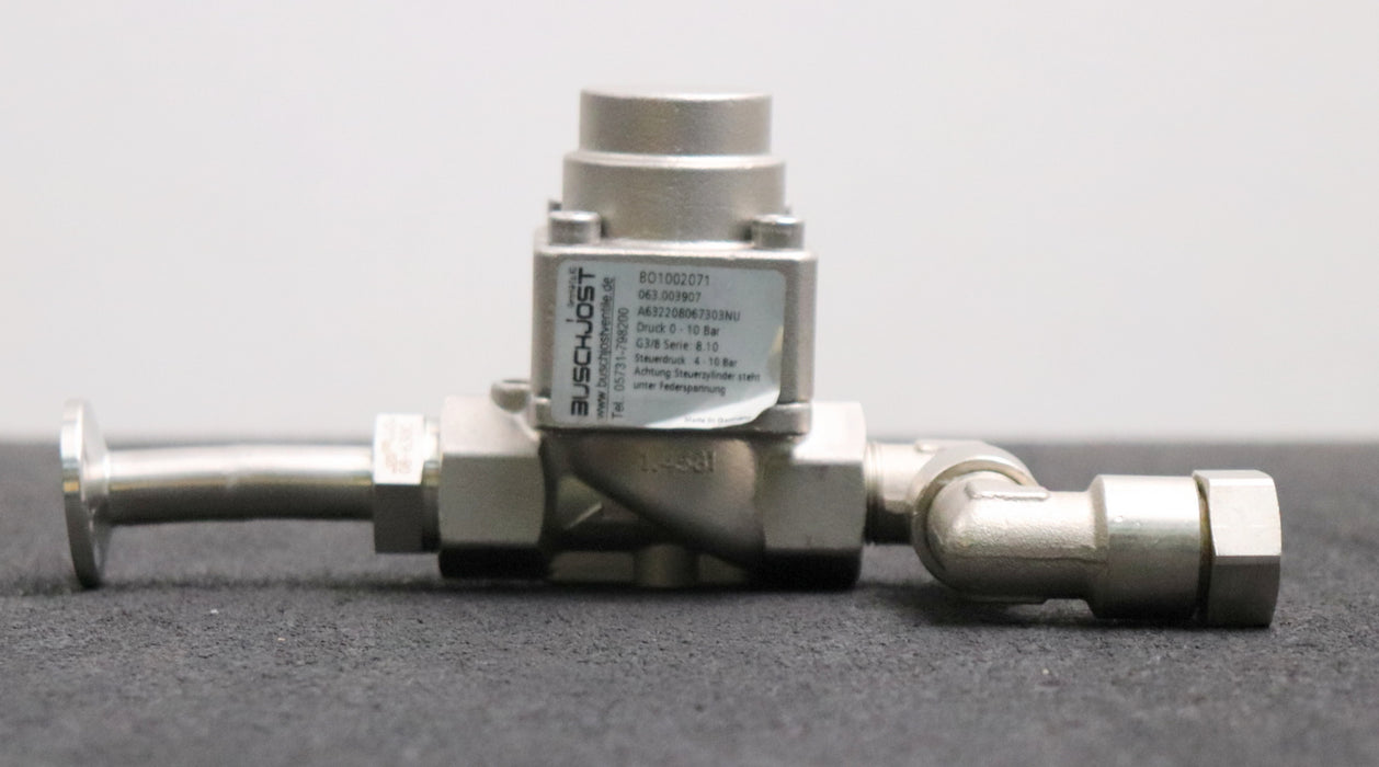 Bild des Artikels BUSCHJOST-Absperrventil-063.003907-Druck-0-10bar-G3/8"-Steuerdruck-4-10bar