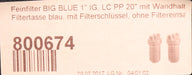 Bild des Artikels Wasserfilter-Gehäuse-BIG-BLUE-Länge-20"-Durchmesser-4,5"-DN40-Anschlüsse-1"--PP