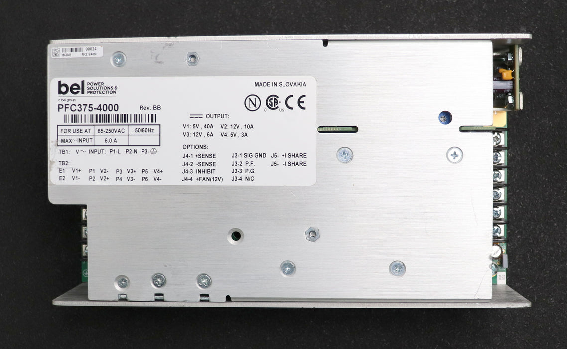 Bild des Artikels BEL-Netzteil-PFC375-4000-Rev.-BB-6A-85-250VAC-50/60Hz-gebraucht