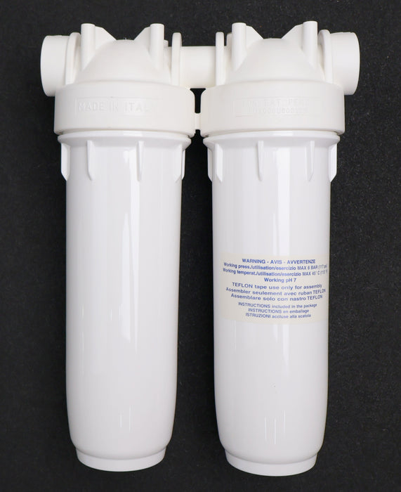 Bild des Artikels ATLAS-FILTRI-2-fach-Filtergehäuse-10"-unter-Küchenspüle-DP-10-DUO-1/4"-IN-BW